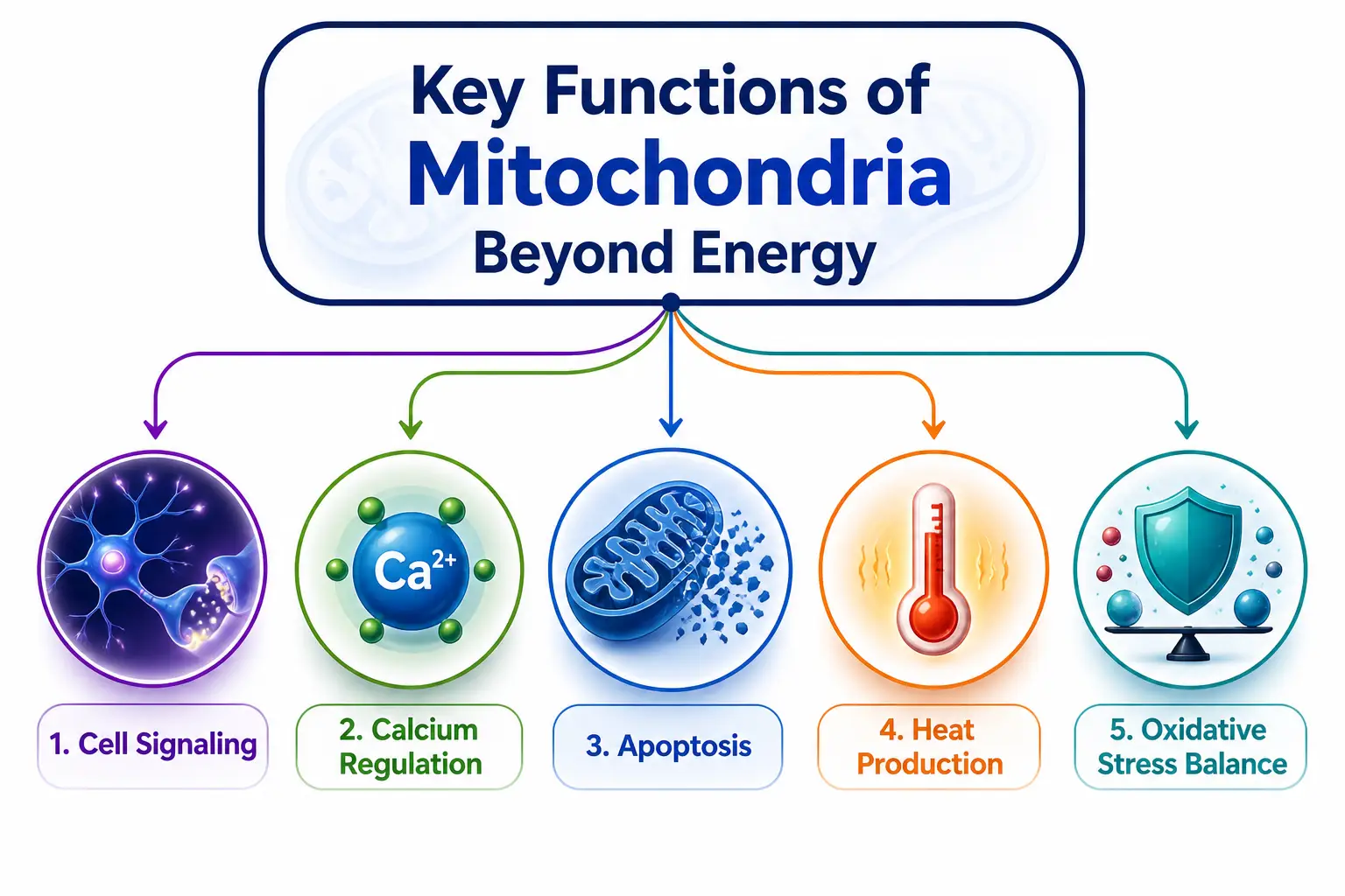 Key Functions of Mitochondria Beyond Energy