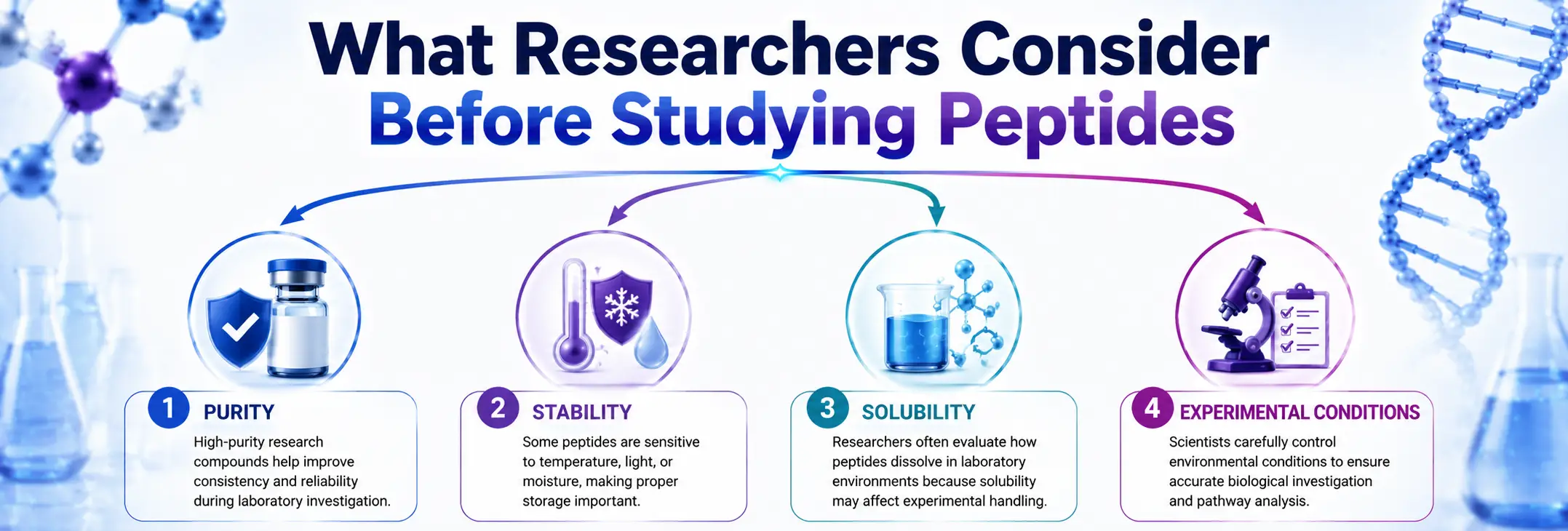 What Researchers Consider Before Studying Peptides