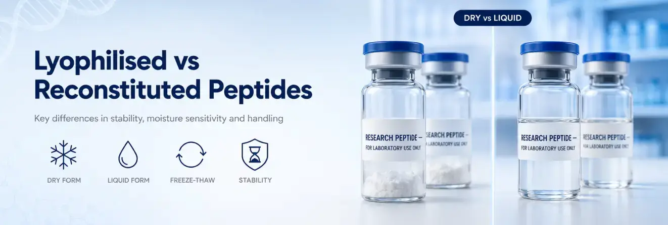 Lyophilised Peptide Storage Versus Reconstituted Peptide Stability