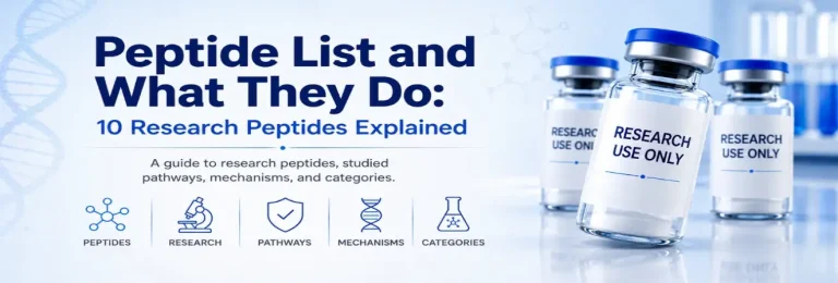 Peptide list and what they do