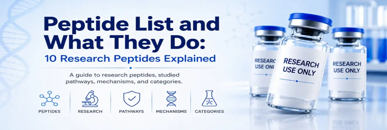 Peptide list and what they do