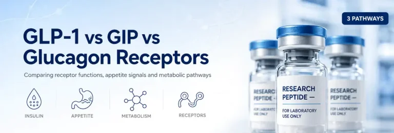 GLP-1 vs GIP vs Glucagon Receptors