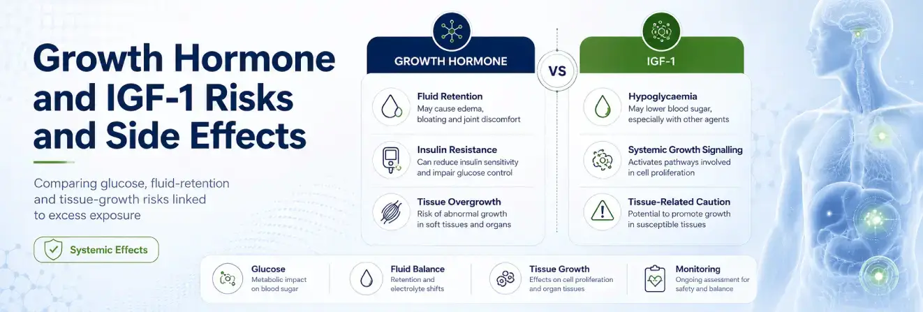 Growth Hormone and IGF-1 Risks and Side Effects