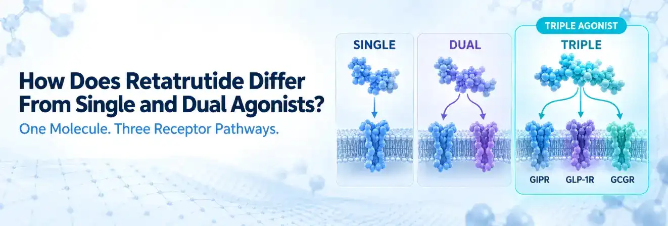 How Does Retatrutide Differ From Single and Dual Agonists